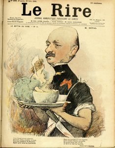 Illustration of Charles Leandre for the Cover of Le Rire