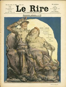 Illustration of Charles Leandre for the Cover of Le Rire, 09/05/08 - Armee - Vache, Cherie Henry by Charles Leandre