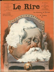 Illustration of Charles Leandre for the Cover of Le Rire, No. 149, 09/12/05 - President of the Republic, Armchair (symbol of power) - Fallieres Armand by Charles Leandre