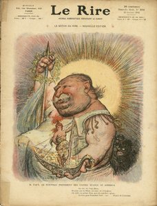 Illustration of Charles Leandre for the Cover of Le Rire, No. 312, 23/01/09 - America USA USA - William Howard Taft, President by Charles Leandre