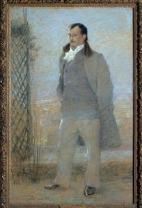 Portrait of Georges Courteline (1858-1929) French novelist and playwright in 1898. Painting by Charles Leandre (1862-1934). 1898. Fine Arts Museum Tours by Charles Leandre