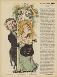 Production of Henri Lavetans play Varennes at the Theatre Sarah Bernhardt (Illustration for Le Rire)