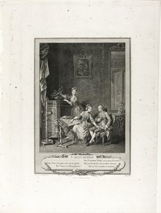 The Occupation, from Monument of the Physical and Moral Costume of the Late Eighteenth Century by Charles Louis Lingée