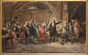 The Last Goodbye of the Girondins by Charles Louis Lucien Muller