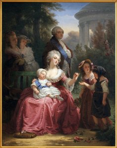 The French Royal Family at Trianon by Charles Louis Lucien Muller