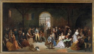 The appeal of the last victims of terror in the prison of Saint Lazarus in July 1795 by Charles Louis Lucien Muller