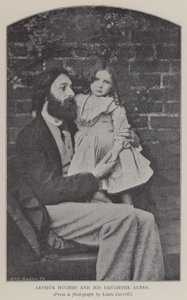 Arthur Hughes and his Daughter Agnes by Charles Lutwidge Dodgson