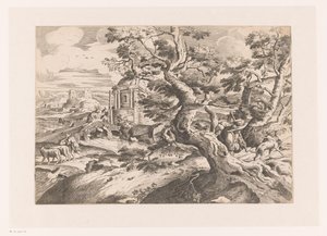 Landscape with Traveler by a Tree