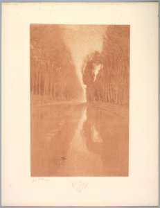 Suite de Paysages: Landscape, Plate 2, Remarque, Starflowers by Charles Marie Dulac