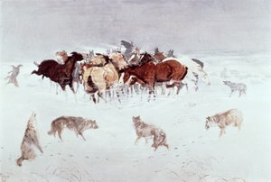Flying Hooves by Charles Marion Russell