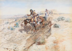Indian Braves, 1899 by Charles Marion Russell