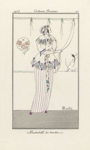 Morning Undress, from Costumes Parisiens, Published 1913 by Charles Martin