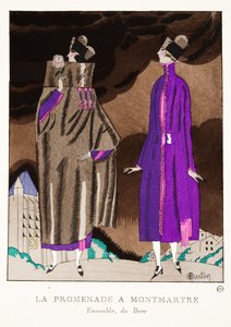 The Walk in Montmartre, from a Collection of Fashion Plates
