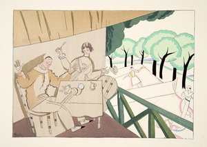 Tennis, from Sports & Entertainments, pub. 1914
