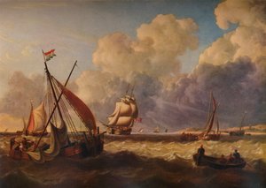Fishing Boats off the Dutch Coast, 1823