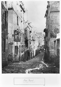 Rue Fresnel, from the dead end of Versailles, Paris, 1858-78