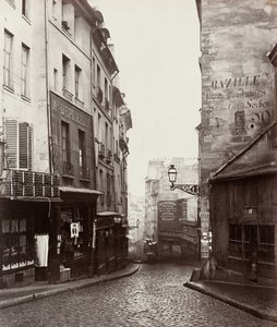 Rue de la Montagne-Sainte-Geneviève near the Intersection of Rue LaPlace, 1865-69