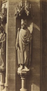 Statue of Clovis, Church of Sainte-Clotilde, Paris by Charles Marville