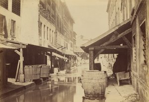Tannery by the Bièvre / The Bièvre and the Tanneries. Currently, an Underground Sewer by Charles Marville