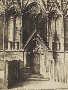 The Red Door, northern portal of the Cathedral of Notre-Dame, Paris