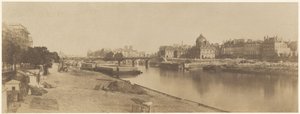 The Seine from the Pont du Carrousel Looking towards Notre Dame by Charles Marville