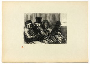 Pleasure Train, Ten Degrees of Boredom and Bad Mood, from Unique Edition of Thirty-Six Woodcuts by Charles Maurand