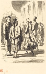 Universal Exposition: Who are the Most Chinese? by Charles Maurand after Honoré Daumier
