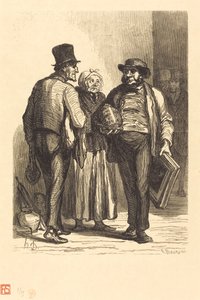 The Hotel of Auctioneers: The Merchants by Charles Maurand after Honoré Daumier