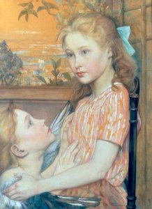 Young Girl with Guardian Angel