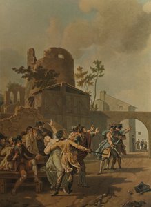 The Brawl by Charles Melchior Descourtis