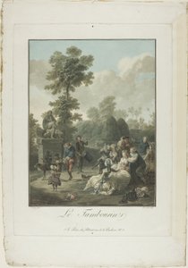 The Tambourine by Charles Melchior Descourtis