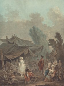 Village Wedding, 1785 by Charles Melchior Descourtis