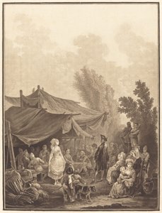 Village Wedding by Charles Melchior Descourtis