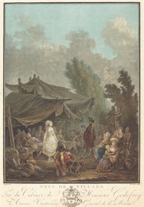 Village Wedding by Charles Melchior Descourtis