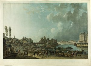 Port de St. Paul, Paris by Charles Melchior Descourtis