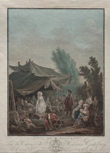 Village Wedding by Charles Melchior Descourtis