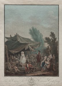 Village Wedding by Charles Melchior Descourtis