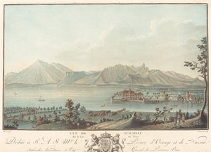 View of Schadau by Charles Melchior Descourtis