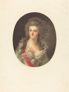 Frederica Sophia Wilhelmina of Prussia, Princess of Orange Nassau by Charles Melchior Descourtis after Friedrich Tischbein