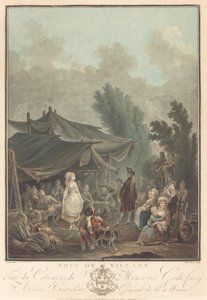 Village Wedding by Charles Melchior Descourtis after Nicolas Antoine Taunay
