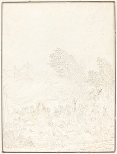 Village Wedding by Charles Melchior Descourtis after Nicolas Antoine Taunay