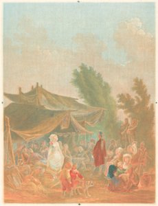 Village Wedding by Charles Melchior Descourtis after Nicolas Antoine Taunay