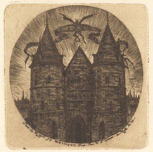 Old Gate of the Palace of Justice, Paris by Charles Meryon