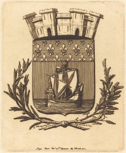 Symbolical Arms of the City of Paris by Charles Meryon