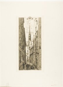 Chantrey Street, Paris by Charles Meryon