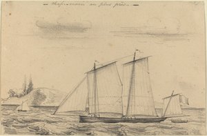 Chasse-maree au plus pres by Charles Meryon