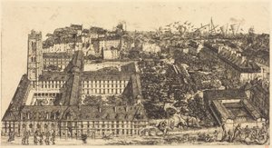Henry IV College or Napoleon School, Paris by Charles Meryon