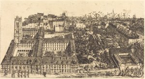 Henry IV College or Napoleon School, Paris by Charles Meryon