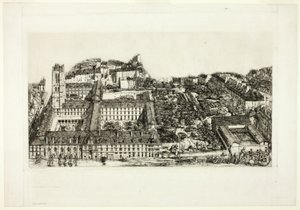 Collège Henry IV (or Lycée Napoléon), Paris by Charles Meryon