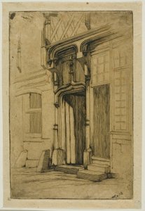 Doorway of an Ancient Convent, in the rue Mirabeau, Bourges